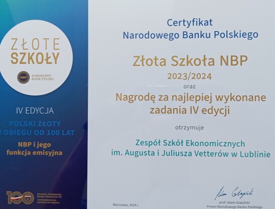 Certyfikat_Zlotej_Szkoly_NBP
